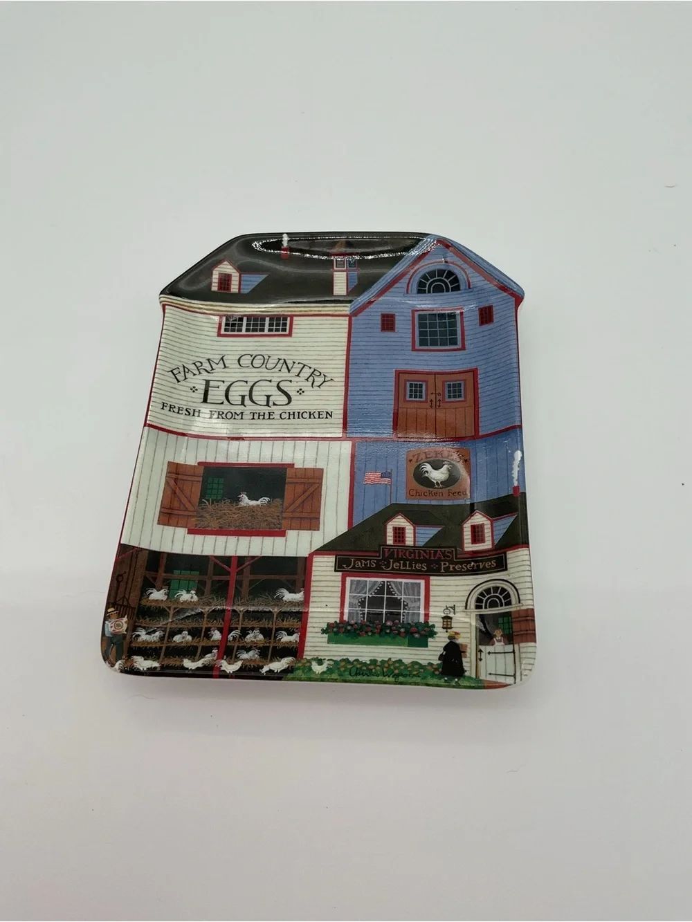 Charles Wysocki 'Country Heartland' Series Virginia's Nest Ceramic Wall Plaque